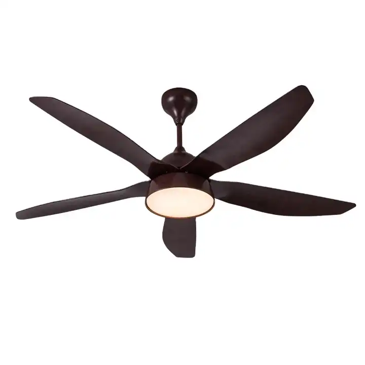 BL-7065 56" 5 Blades Abs Coffee Traditional Ceiling Fan With Light