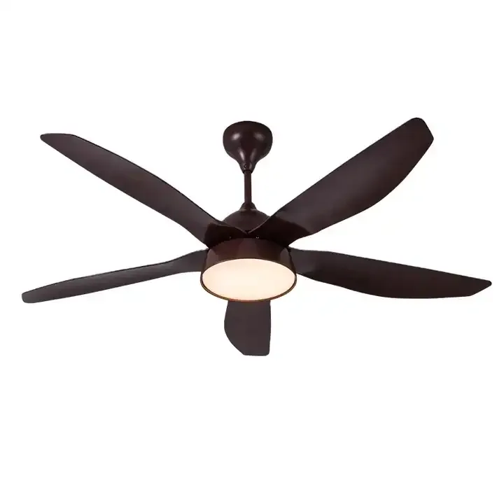 BL-7065 56" 5 Blades Abs Coffee Traditional Ceiling Fan With Light