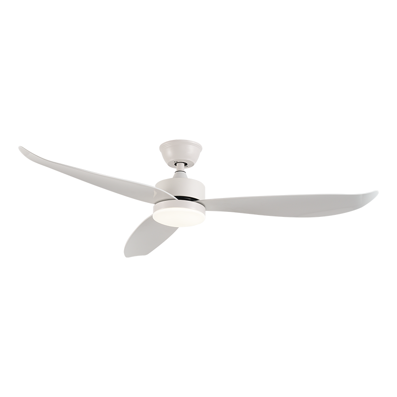 BL-2678 46" 3 Pcs Abs White Remote Control Sitting Room Ceiling Fan Modern