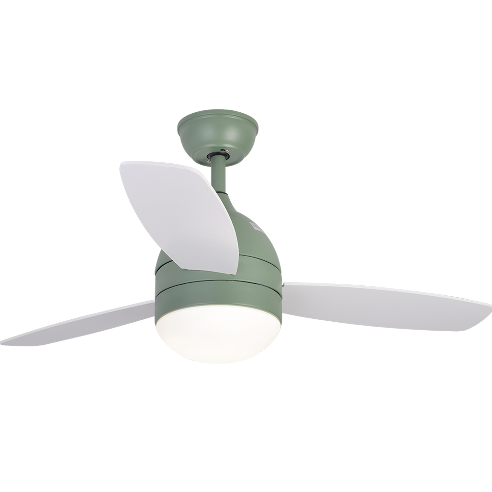 BL-2380 42" 3 Pcs Composite Board Green+White Wholesale Ceiling Fan With Light