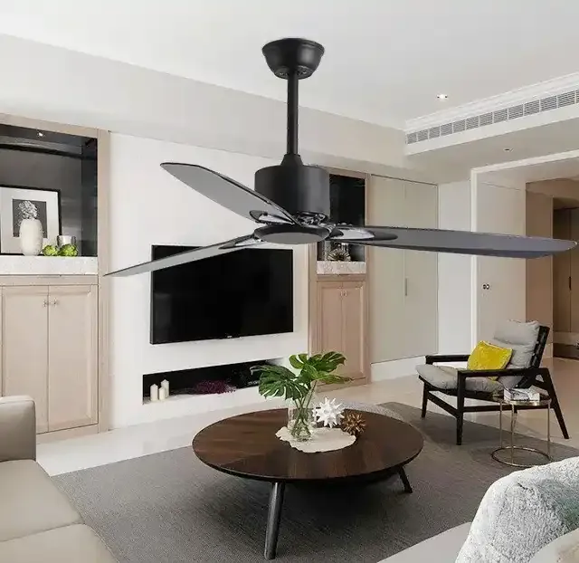 BL-2750 55" ABS Black With Remote Control Smart Ceiling Fan 220V