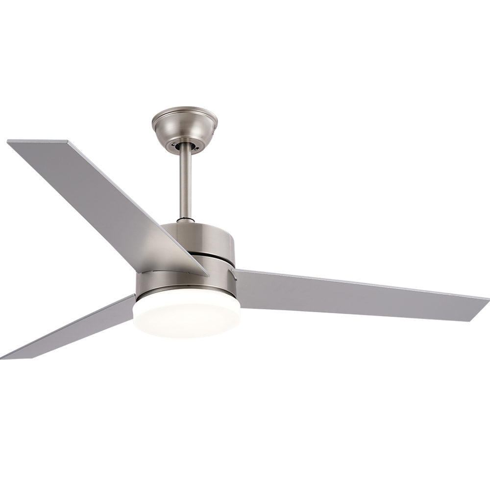 BL-2116 52" 3 pcs Composite Board Sliver Ceiling Chandelier With Fan