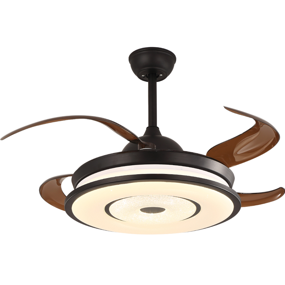 BL-2680 42"/48" 4 Blades Pc Coffee Ceiling Fan Residential With Light