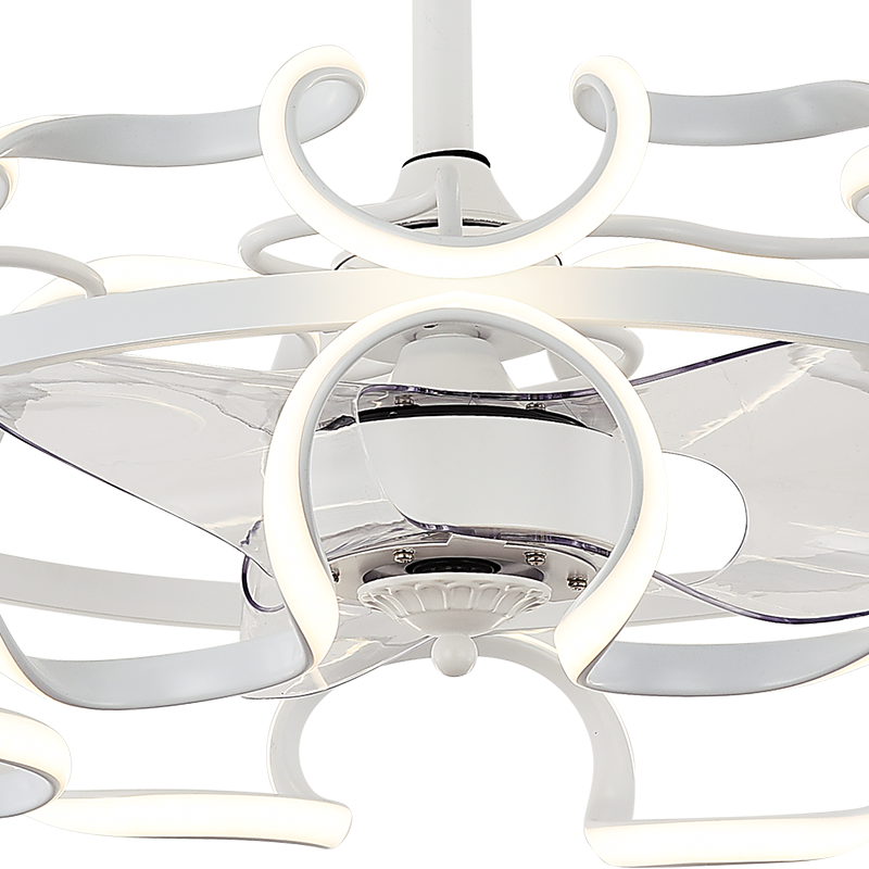 [Copy]BL-19215 22" 3 Pcs Pc White Indoor Ceiling Fan With Led Lights