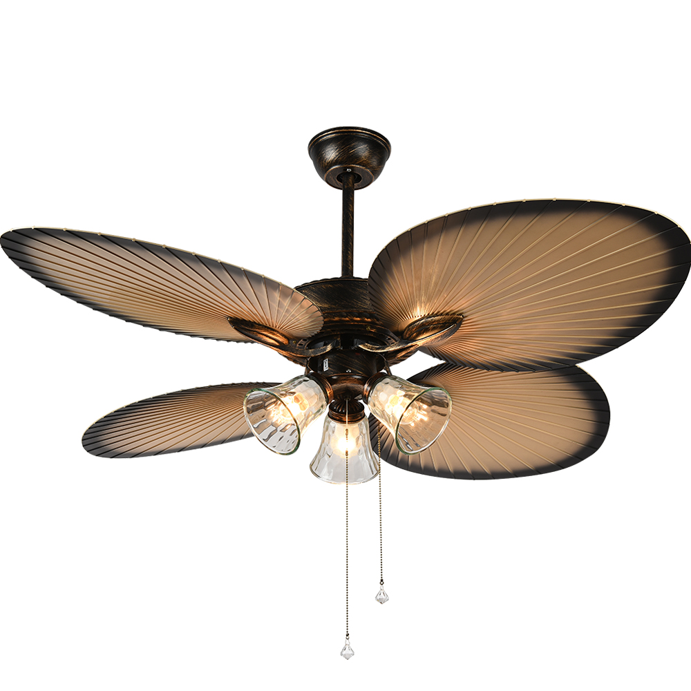52"ABS Material Ceiling Fan With Light Ce,Rohs Certification Ceiling Fans With Led Lights Remote Control