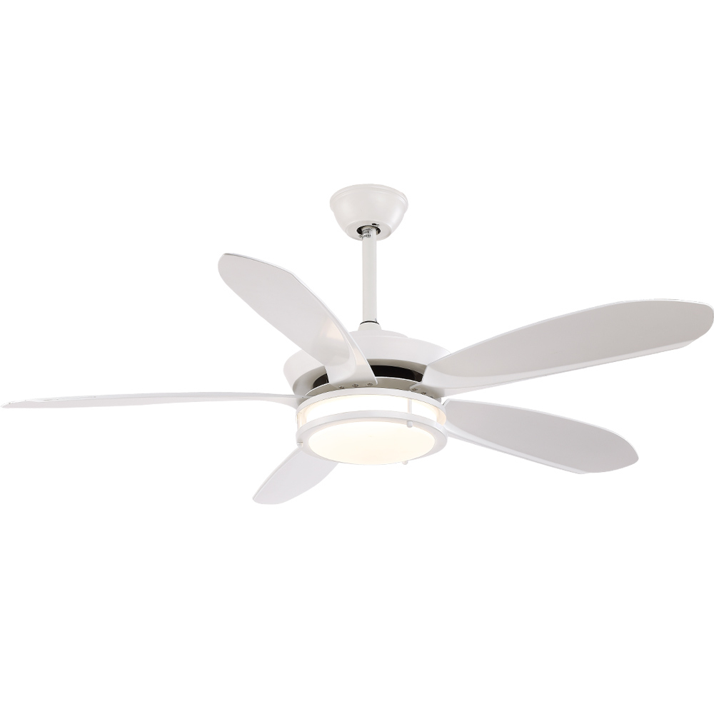 BL-2185 56" 5 Pcs Abs White Modern Decorative Ceiling Fan