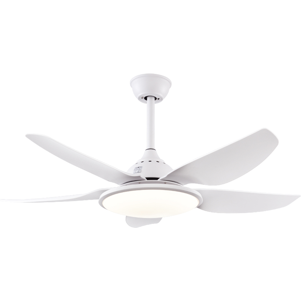 BL-2500 44' 5 Pcs Abs White Silent Smart Control Ceiling Fan Light