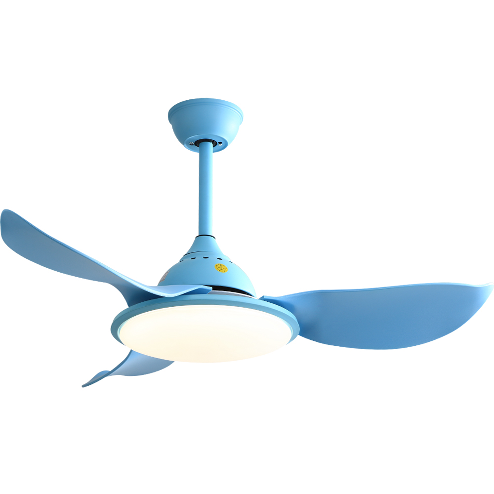 BL-2503 42" 3 pcs ABS Blue Gold Ceiling Lighting With Fan