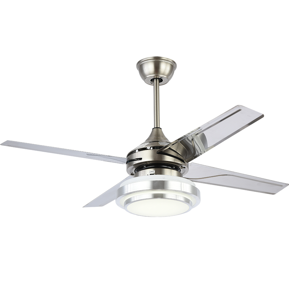 BL-1070 48" Chrome ceiling fan with light and remote control