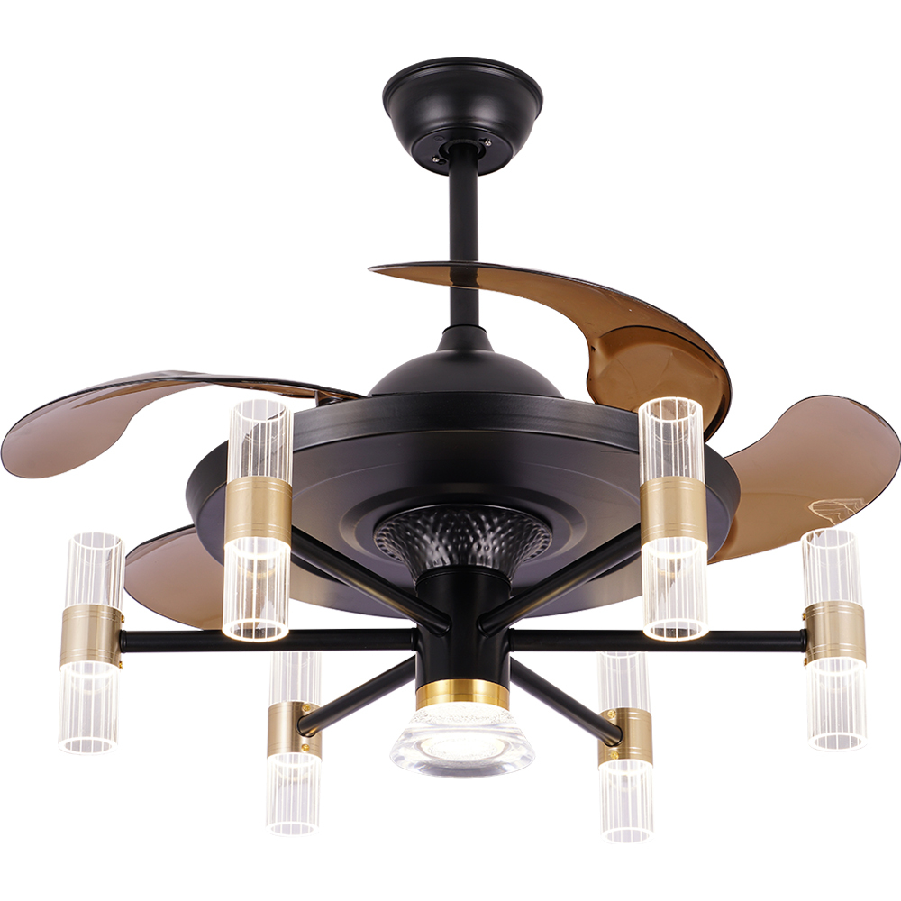 BL-2519 42"/48" 4 Pcs Pc Coffee Retractable Blades Ceiling Fans