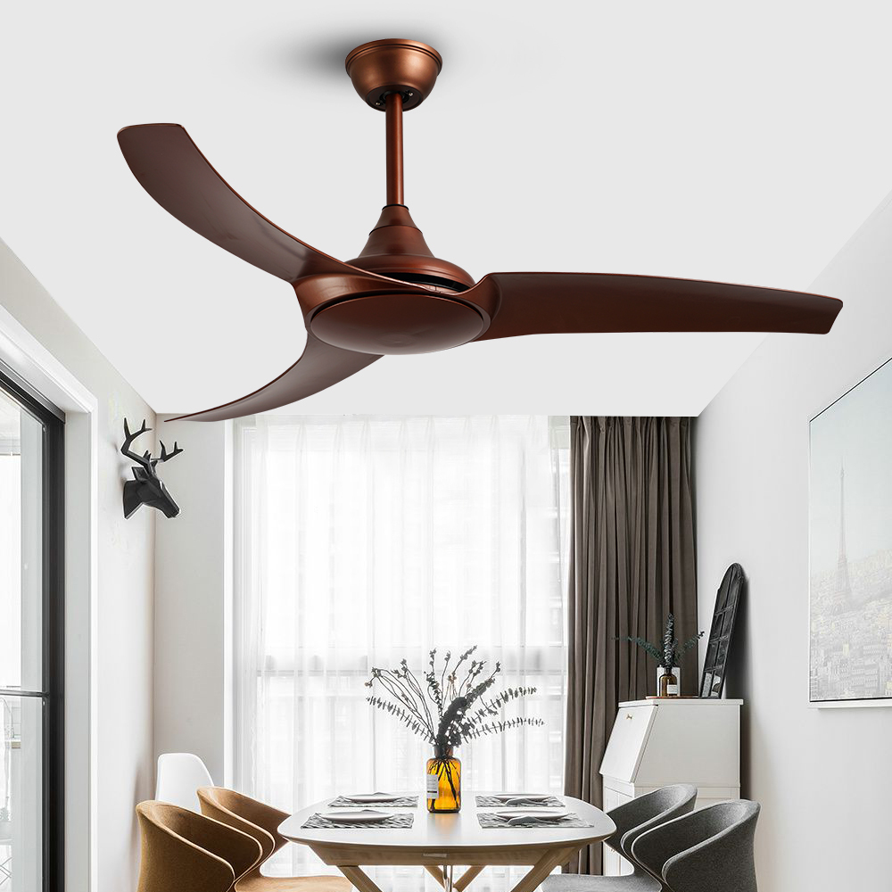 BL-2526 52" 3 pcs ABS Coffee High Quality Morden Ceiling Fan