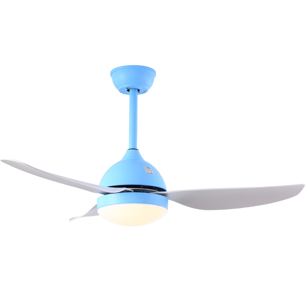 BL-2530 42" 3 Pcs Abs Blue+White Smart Led Ceiling Fan