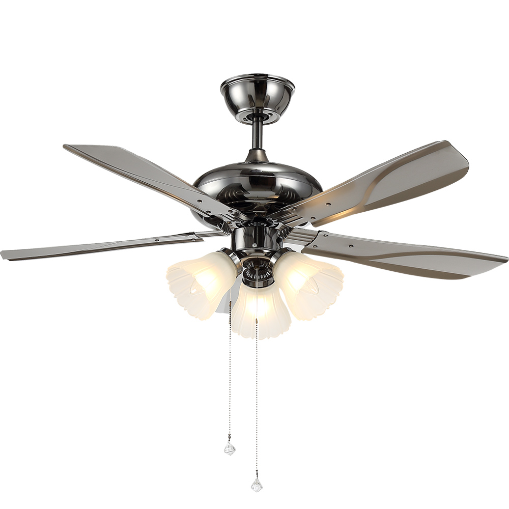 BL-1079 52" Chrome modern ceiling fan with remote control