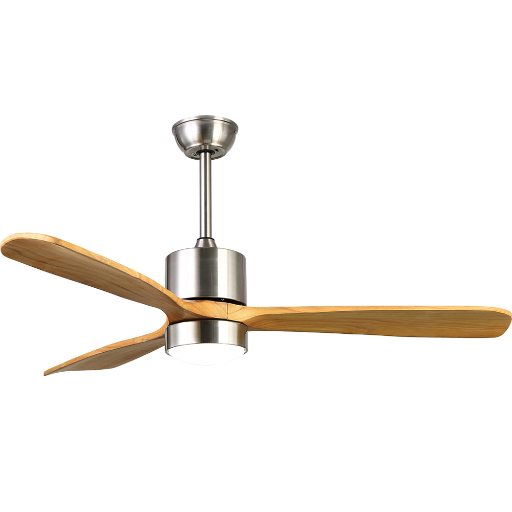 BL-2671 48" 3 pcs Wooden Blades Led Ceiling Fan With Led Light