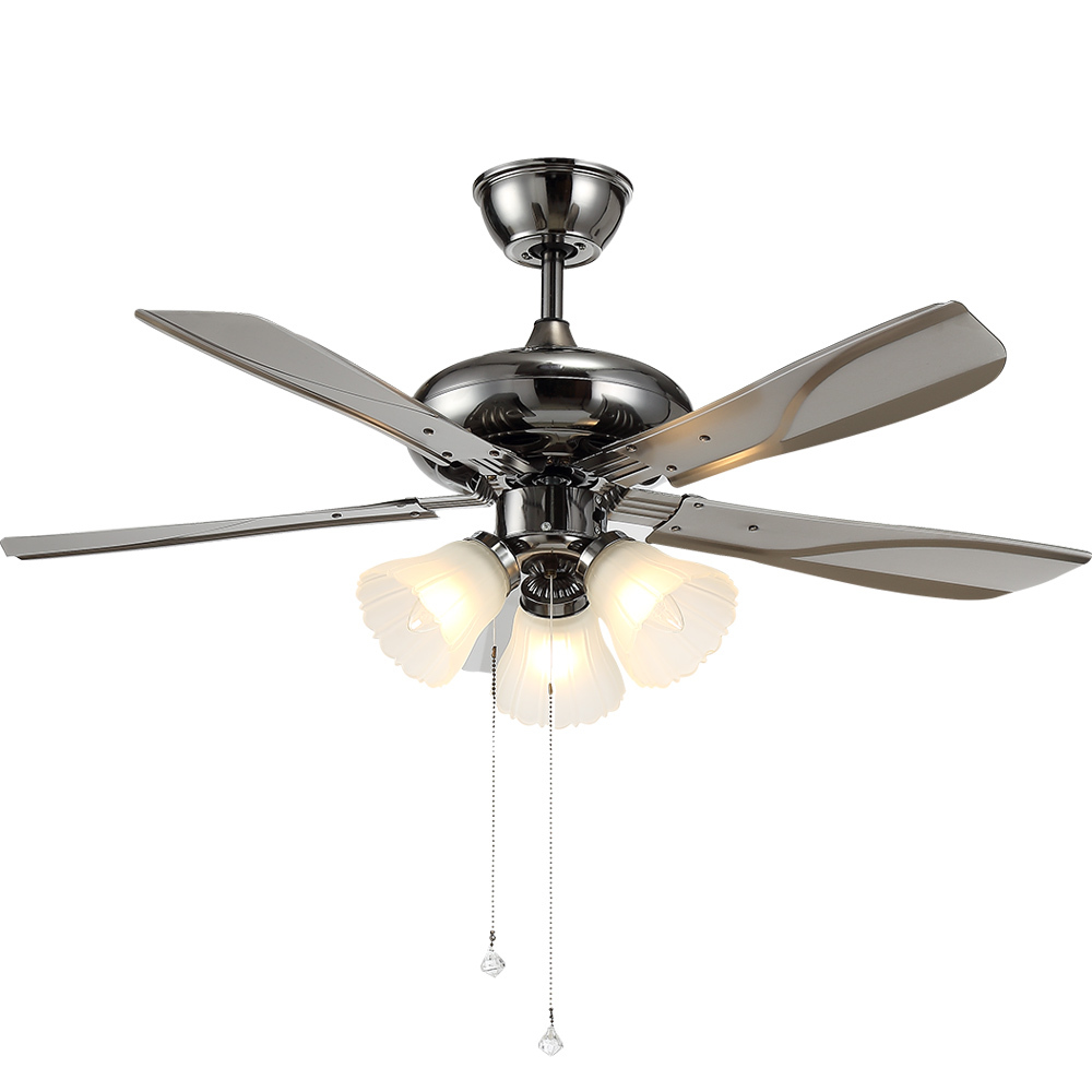 BL-1079 52" Chrome modern ceiling fan with remote control