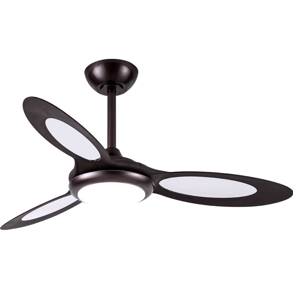 BL-2757 44" 3 pcs PC+PA Black Wholesale Decorative Ceiling Fan With Light