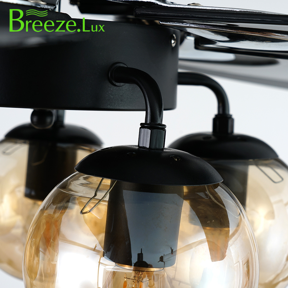 BL-2775 55" ABS / 5 pcs ABS Black Ceiling Lamp Fan New Type Traditional Led Lamp