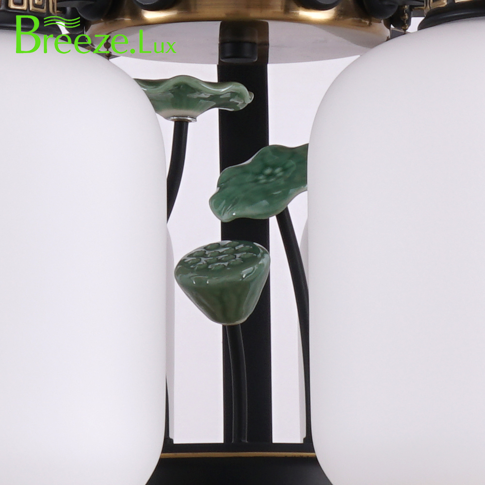 BL-2833 52" 5 pcs Composite Board Black+Antique Bronze Low Power Consumption Ceiling Fan