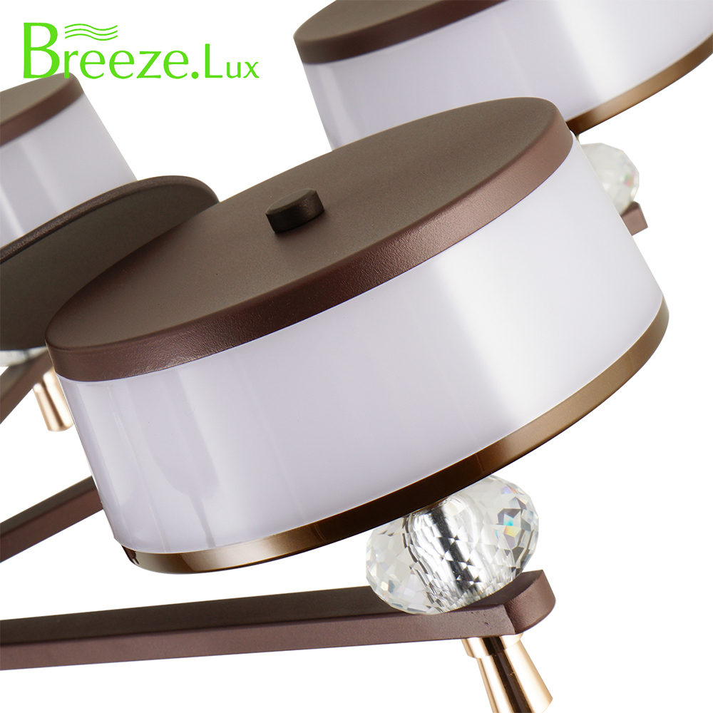 BL-7008 22" 3 Pcs Abs Coffee+Gold Zhongshan Led Ceiling Fans