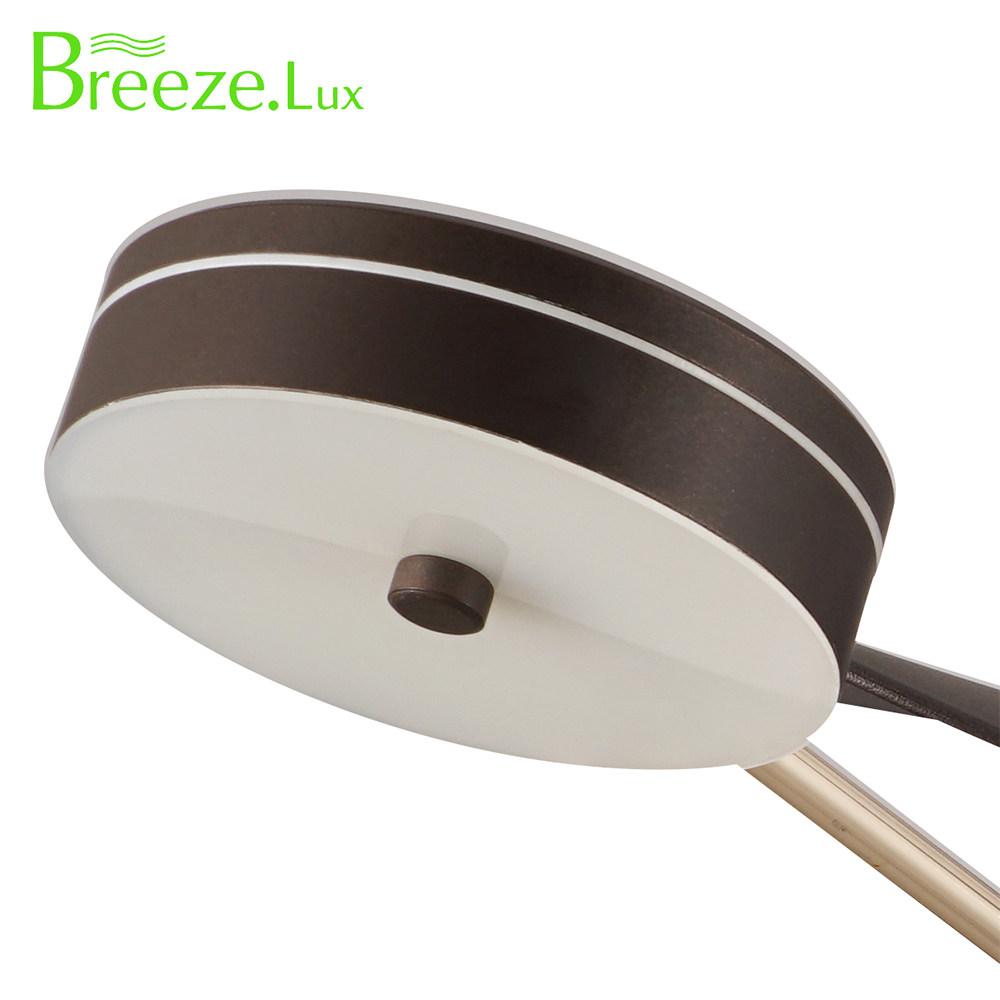 BL-7009 22" 3 Pcs Abs Coffee+Gold Smart Ceiling Fan With Light