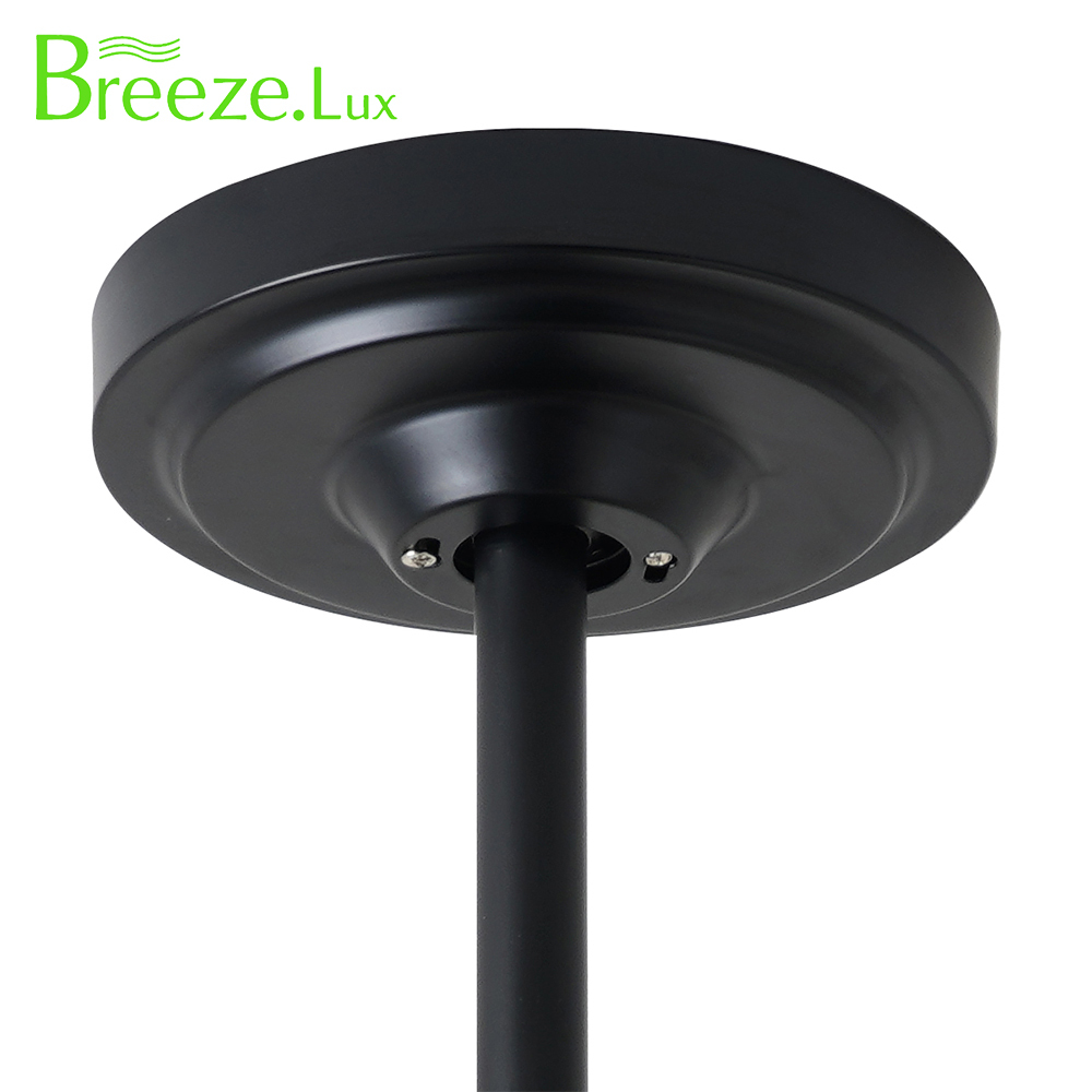 BL-7011 22" 3 Pcs Abs Black+Gold Ceiling Fan With Light Modern