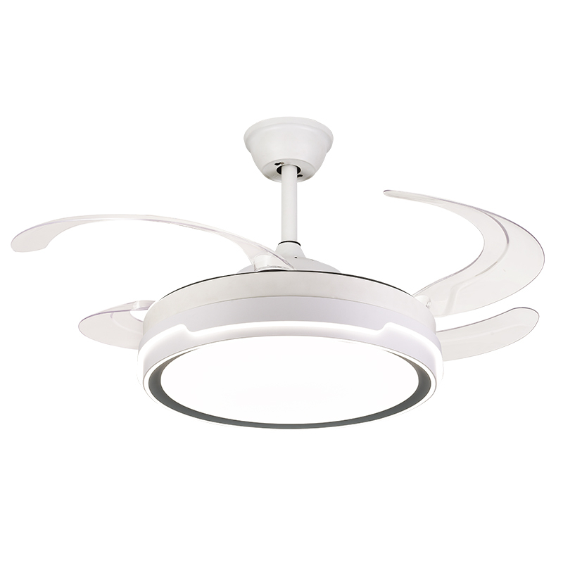 BL-3071 42''/48" 4 Pcs Pc White Remote Control Ceiling Led Light With Fan