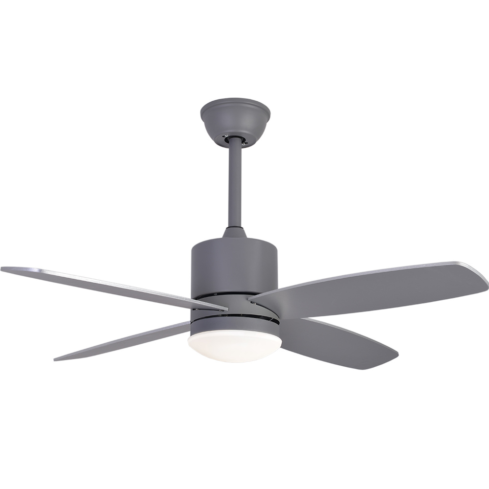 BL-2112 42" 4 Pcs Composite Board Grey Led Ceiling Fan For Living Room