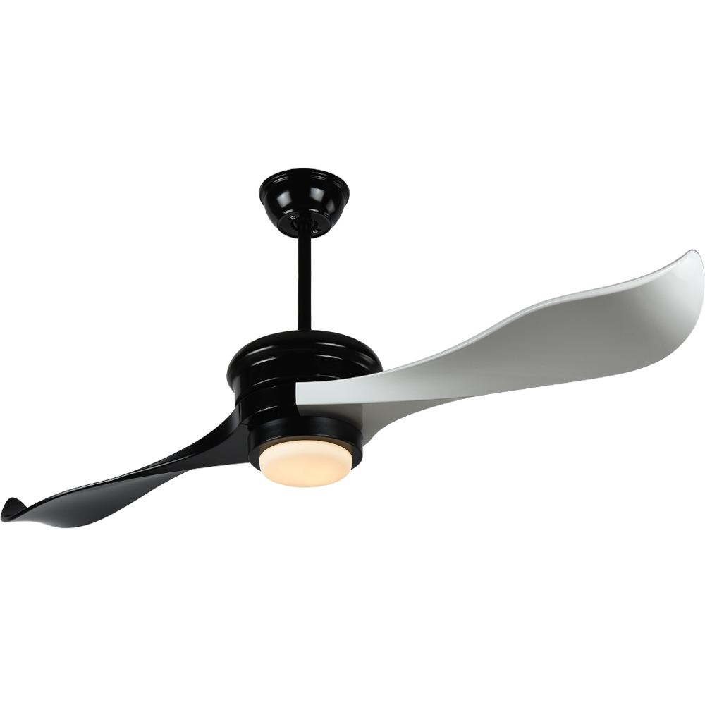 BL-2118 52" 2 pcs ABS Black+White Switch Modern Led Ceiling Fan For Home Office