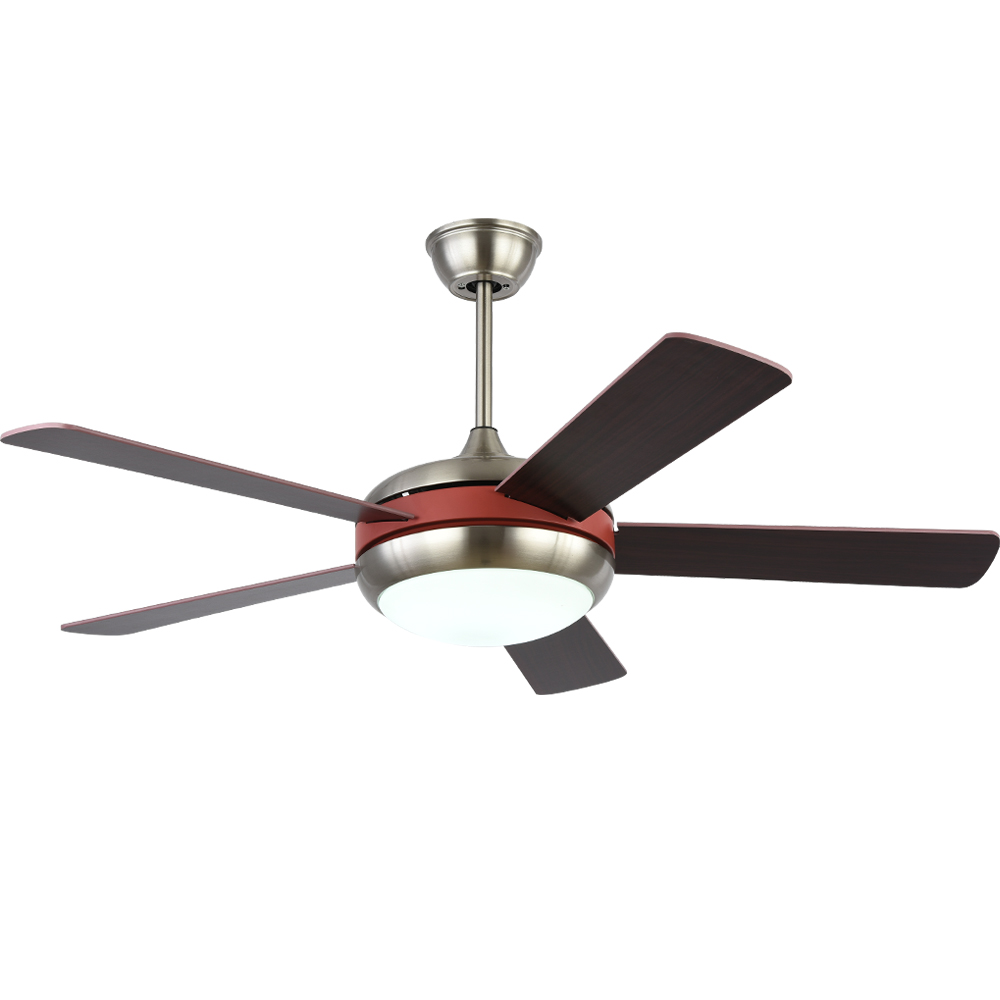BL-2136 52"  5 pcs Composite Board Wood Grain Smart Home Ceiling Fans