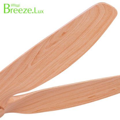 BL-2528 60"  5 Pcs Abs Light Wood Grain Smart Ceiling Fan Light