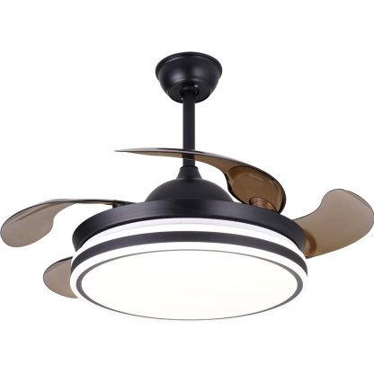 BL-2717 42''/48" 4 Pcs Pc Coffee Design Ceiling Fan Led Light