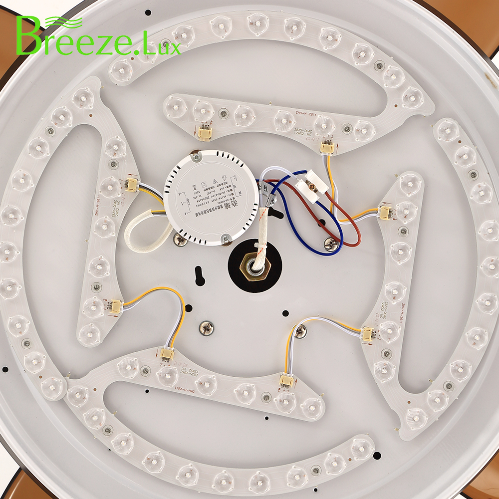 BL-2680 42"/48" 4 Blades Pc Coffee Ceiling Fan Residential With Light