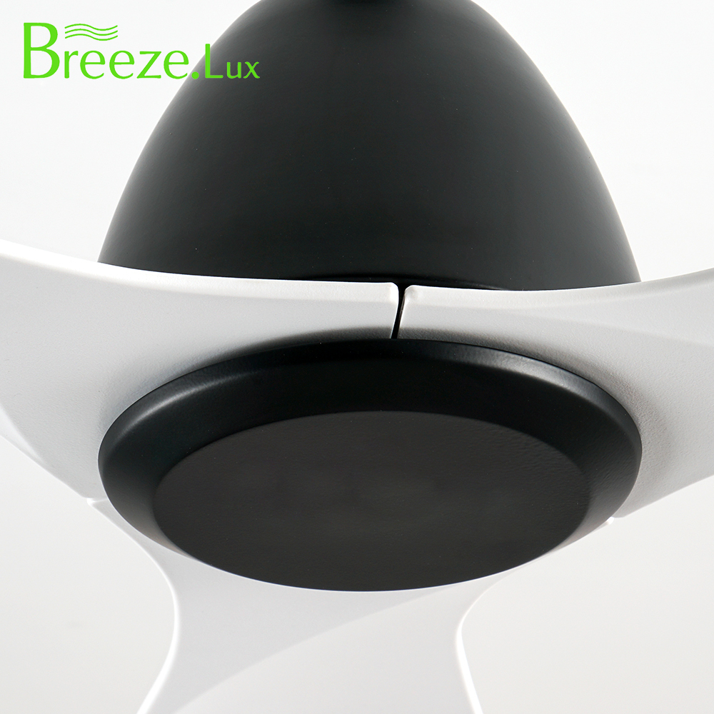 BL-2761 48" 3 Pcs ABS Black+White High Speed Bldc Ceiling Fan