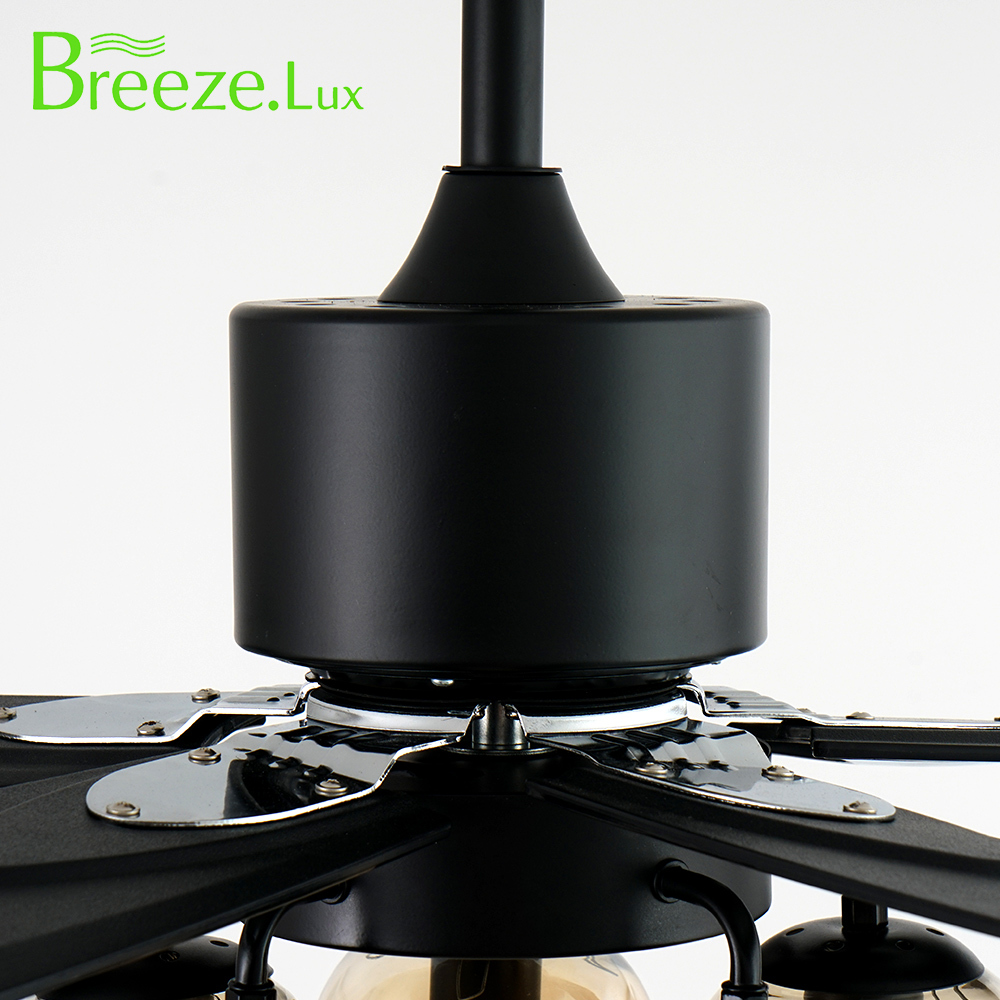 BL-2775 55" ABS / 5 pcs ABS Black Ceiling Lamp Fan New Type Traditional Led Lamp