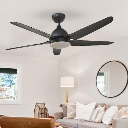 BL-3001 42 Inch Remote Control Modern Decorative With 5Pcs Abs Blades Led Ceiling Fans
