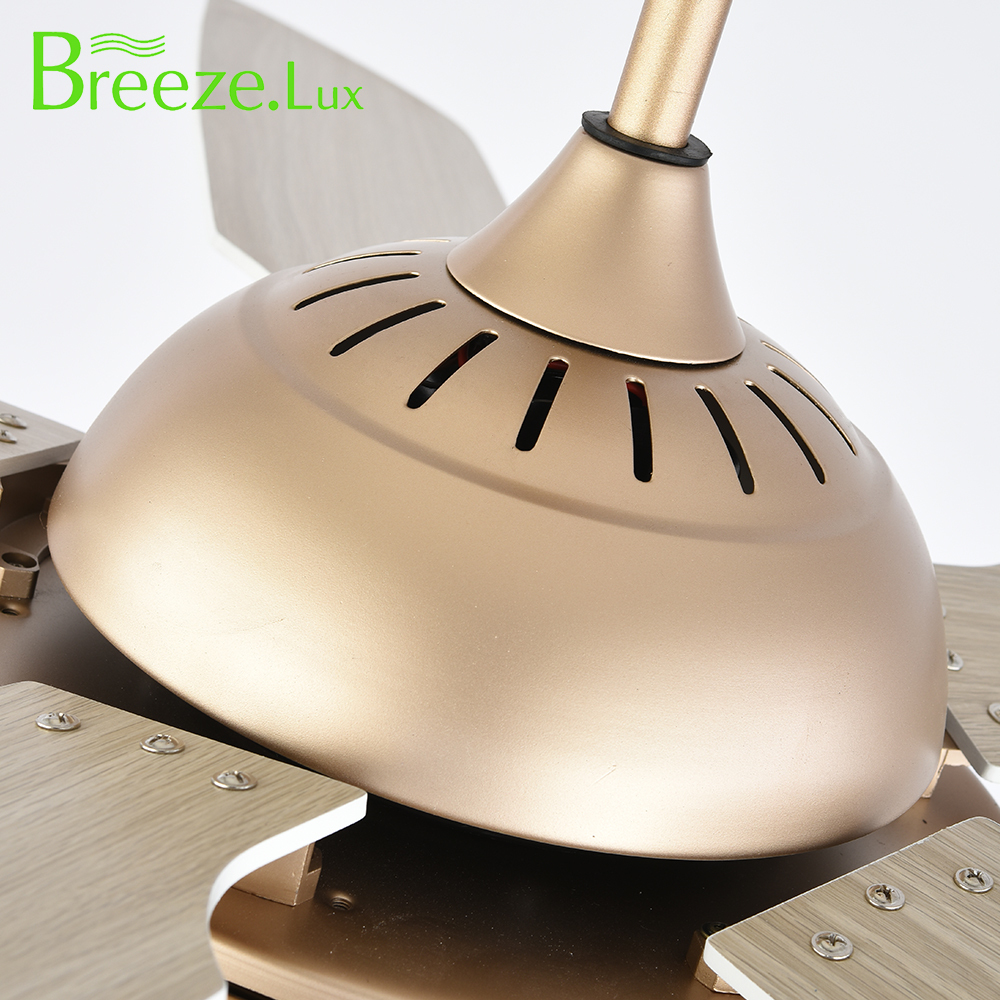BL-2119 52" 5 pcs Composite Board Gold Ceiling Fan With Lights Remote Control