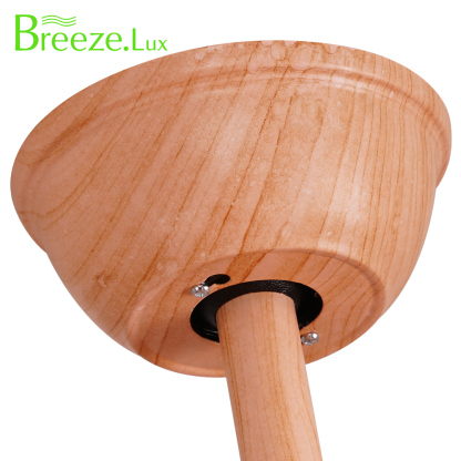 BL-2528 60"  5 Pcs Abs Light Wood Grain Smart Ceiling Fan Light