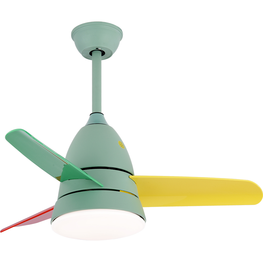 BL-1083 36" Green Ceiling Lighting With Fan 24W Remote Control Abs Ceiling Fans