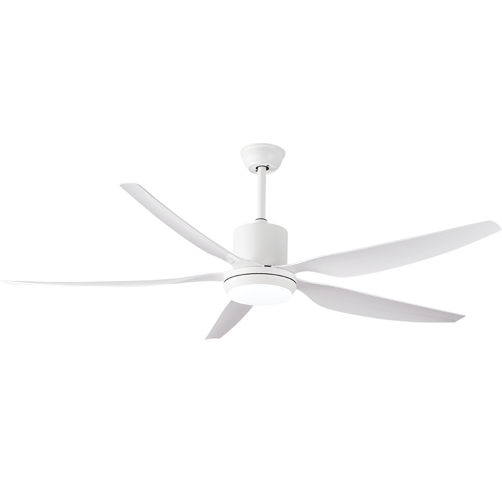 BL-3890 66" 5 Pcs Abs White Remote Control Ceiling Lighting With Fan