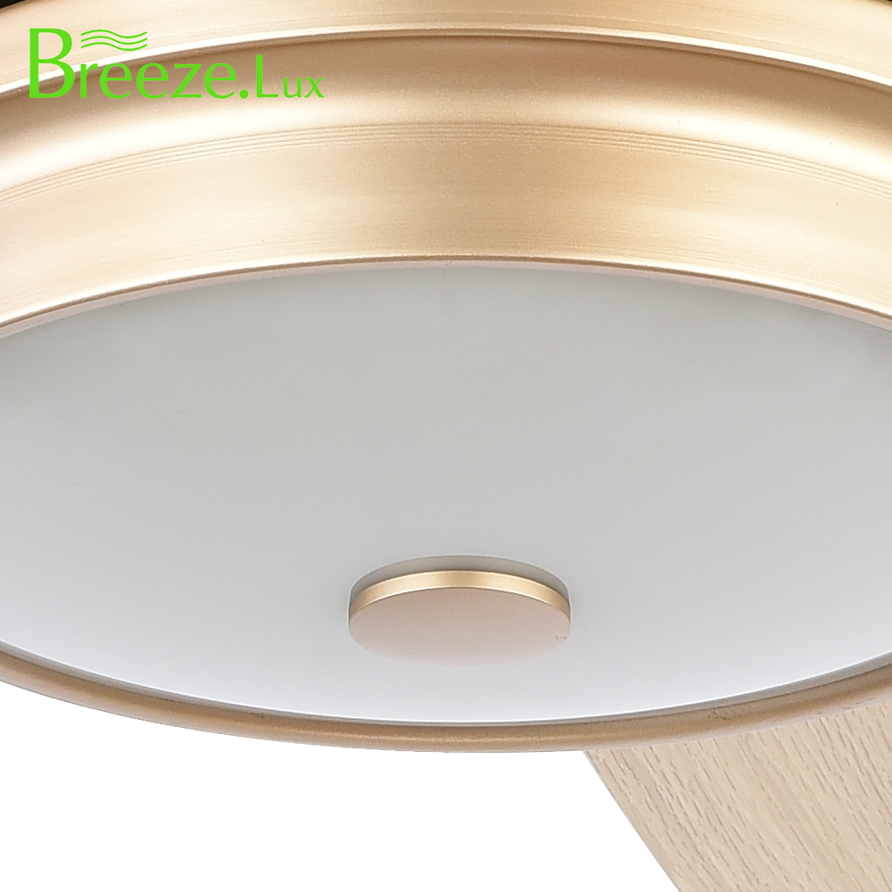 BL-2119 52" 5 pcs Composite Board Gold Ceiling Fan With Lights Remote Control