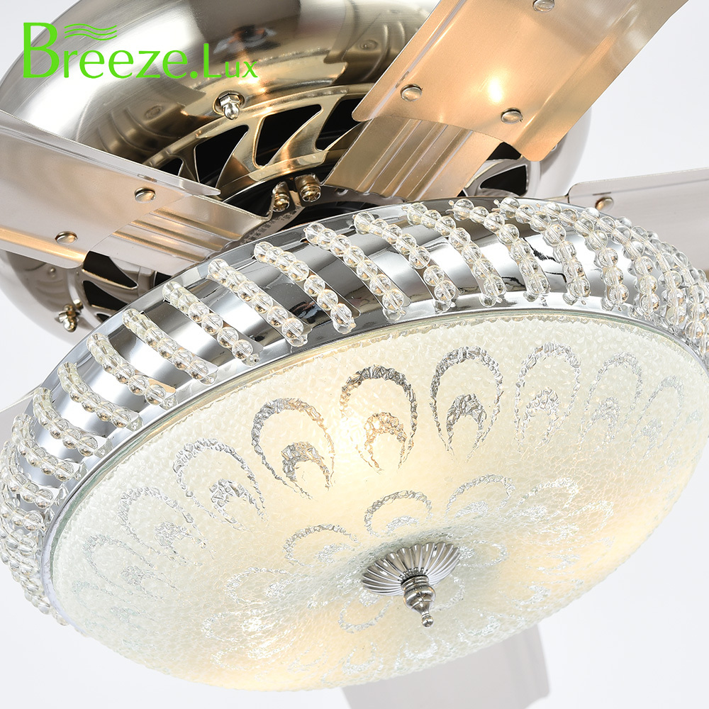 BL-1053 52" Sand nickel color living room ceiling fan with lights