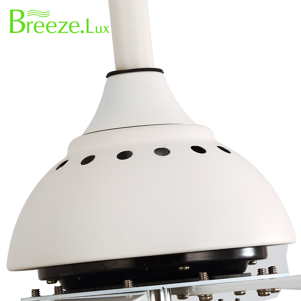 BL-2507 48"  5 pcs ABS White Modern Ceiling Fan With Led Light