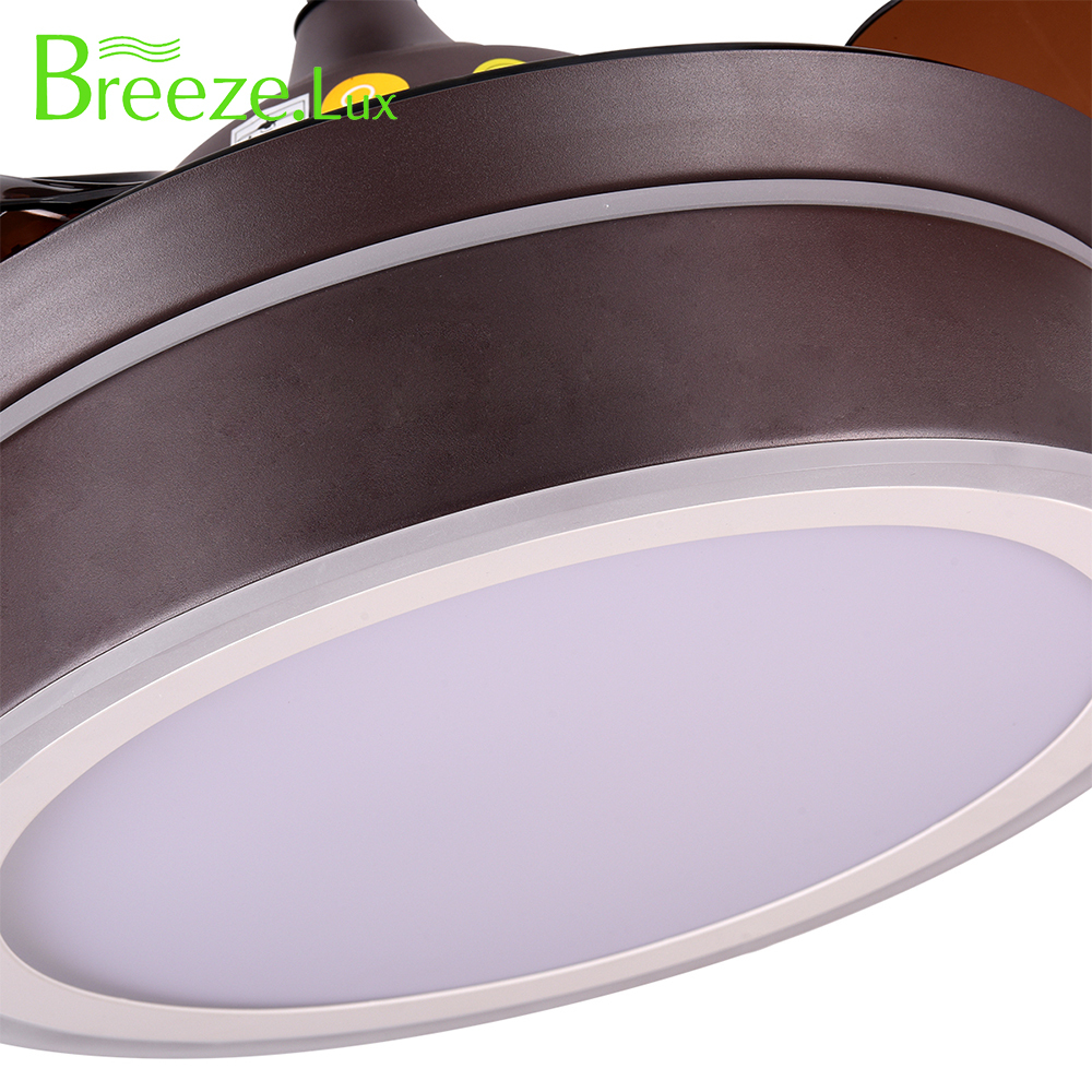 BL-6450 36" 4 Pcs Pc Coffee With Lighting Remote Control Retractable Ceiling Fan