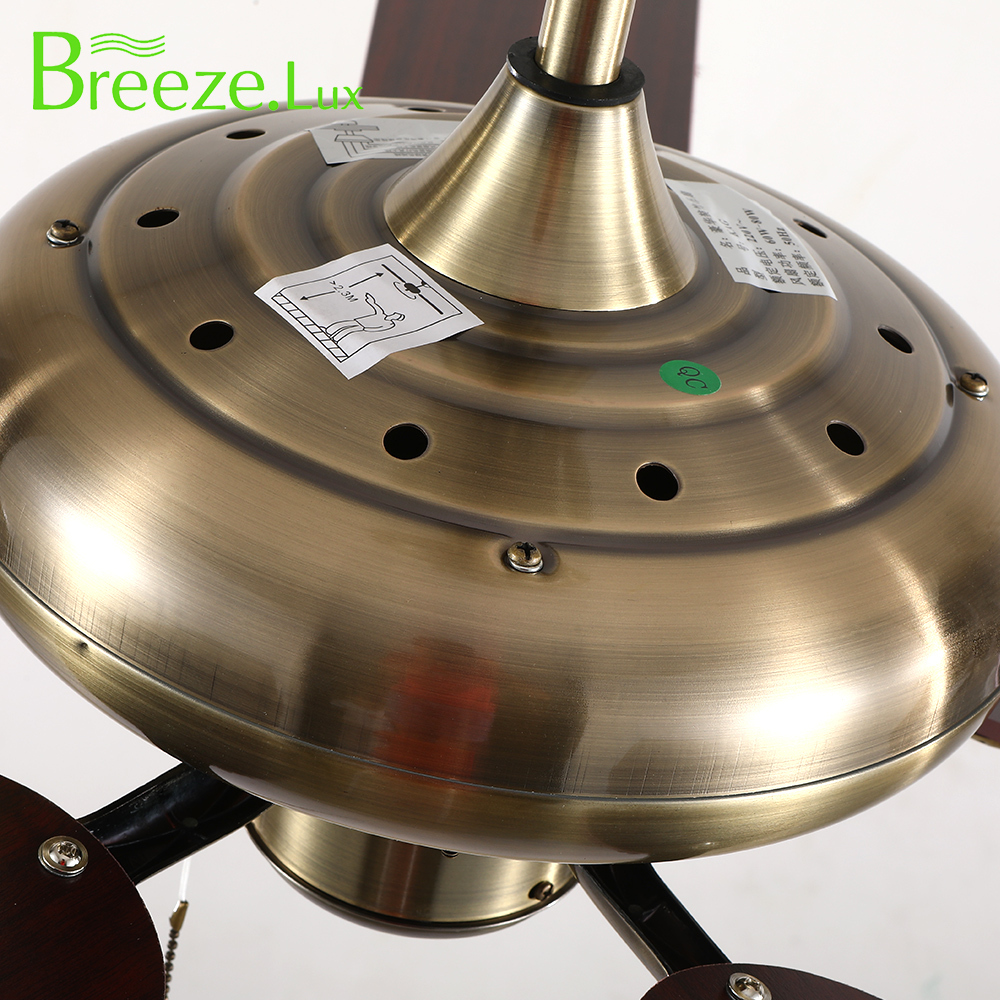 BL-2809 52" 5 pcs Composite Board Antique Bronze Decorative Modern Ceiling Fan