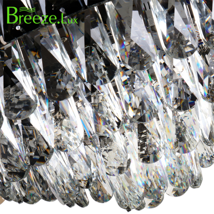 BL-2878 42''/48"  4 Pcs Pc Coffee Luxury Crystal Ceiling Fan Light