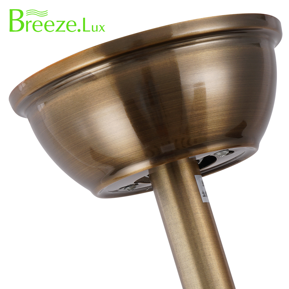 BL-8202 52" 5 Pcs Composite Board Antique Bronze Living Room Ceiling Fan With Lights