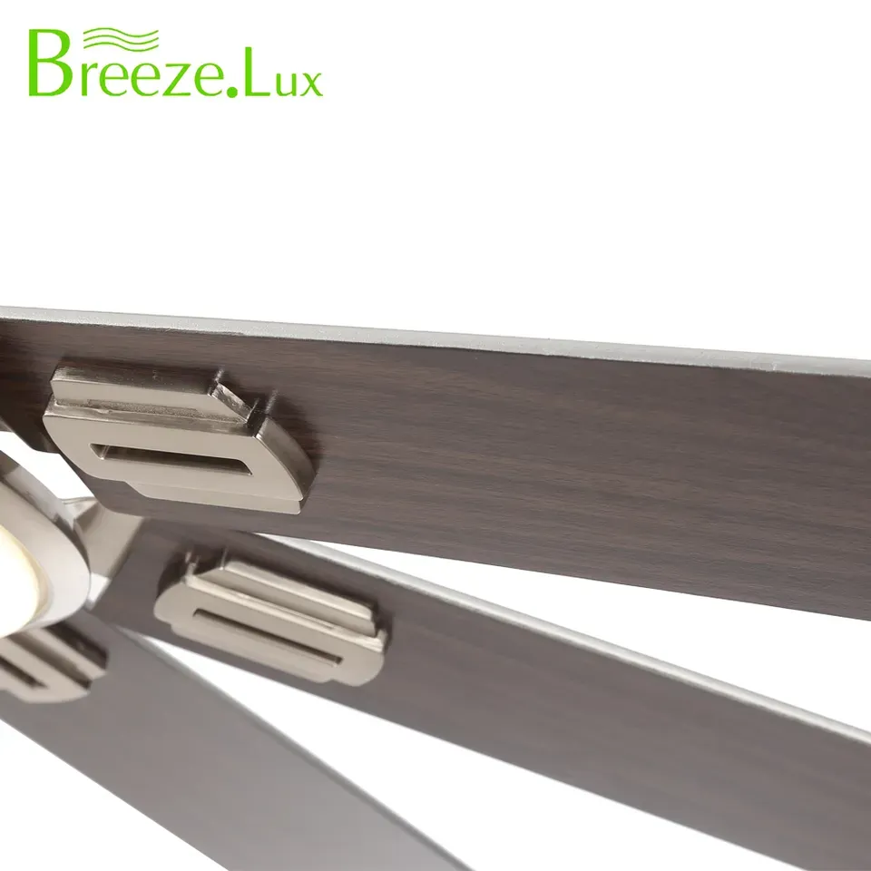 BL-2723 63" 8 Pcs Composite Board Sand Nickel Ceiling Fans With Lights