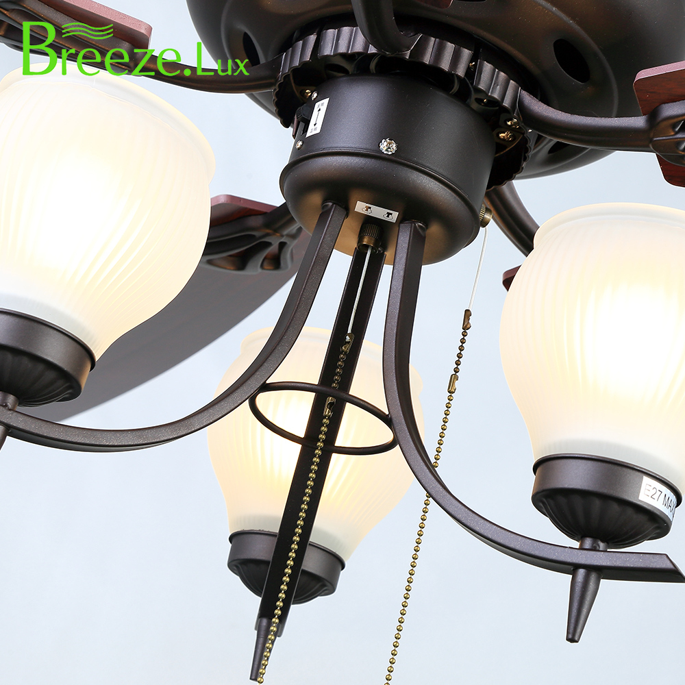 Breezelux Chandelier With Fan Ceiling 52" Lampbody Size Intelligent Ceiling Fan
