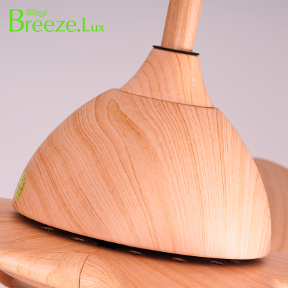 BL-2528 60"  5 Pcs Abs Light Wood Grain Smart Ceiling Fan Light