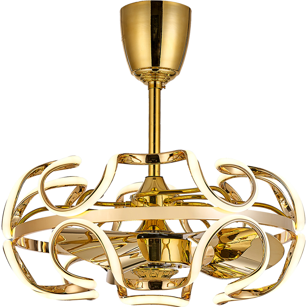 BL-19215 22"  3 Pcs Pc Gold Remote Control For Ceiling Fan Light